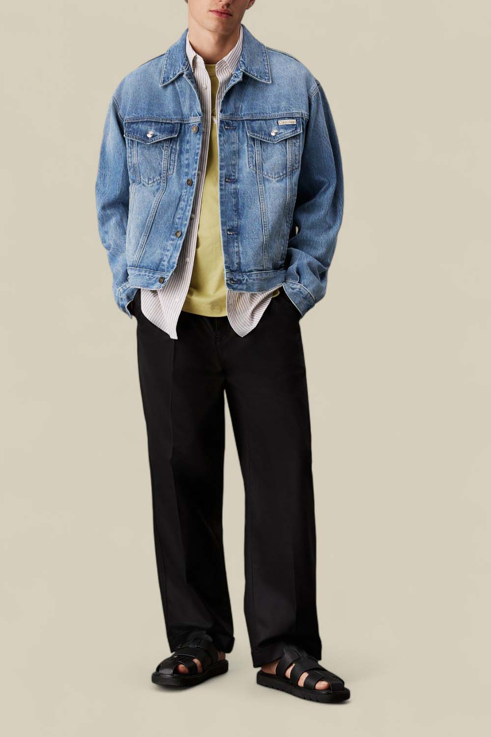 תמונת כל הלוק של ז'קט ג'ינס 90